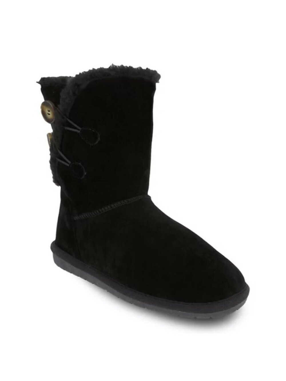 Sugar Marty Womens Faux Suede Cold Weather Winter & Snow Boots Black Size 10 NWB